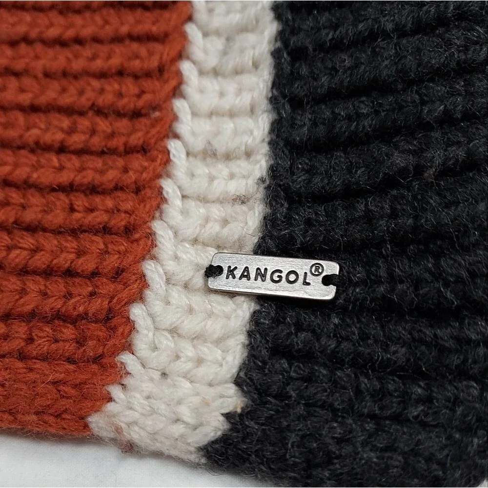 Kangol Wool Blend Chunky Knit Scarf Muffler